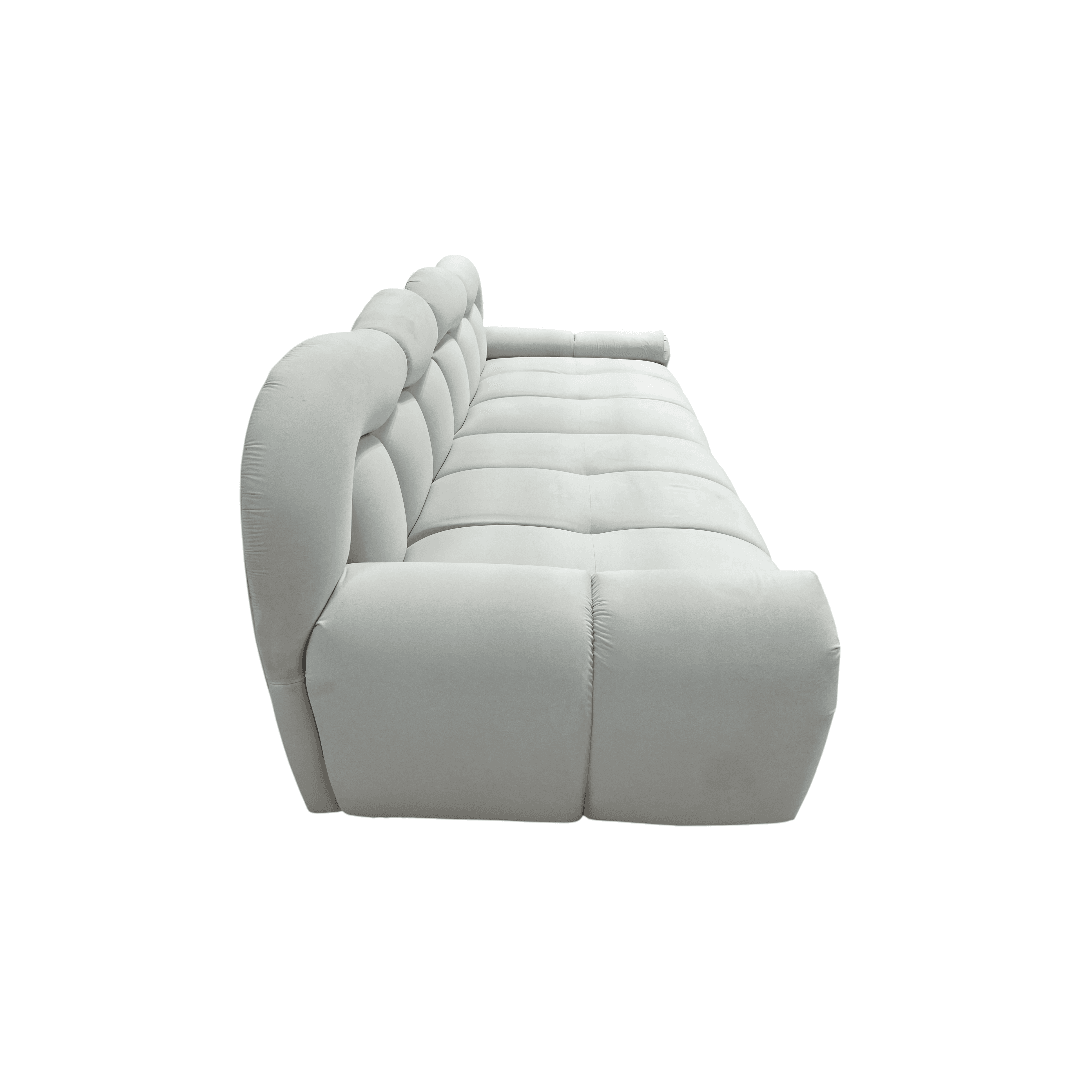Comfy Sofas Cream Cloud Duo Simple Fabric Sofa - Small - Thumbnail 6