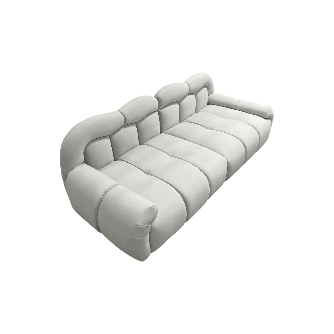 Comfy Sofas Cream Cloud Duo Simple Fabric Sofa - Small - Thumbnail 7