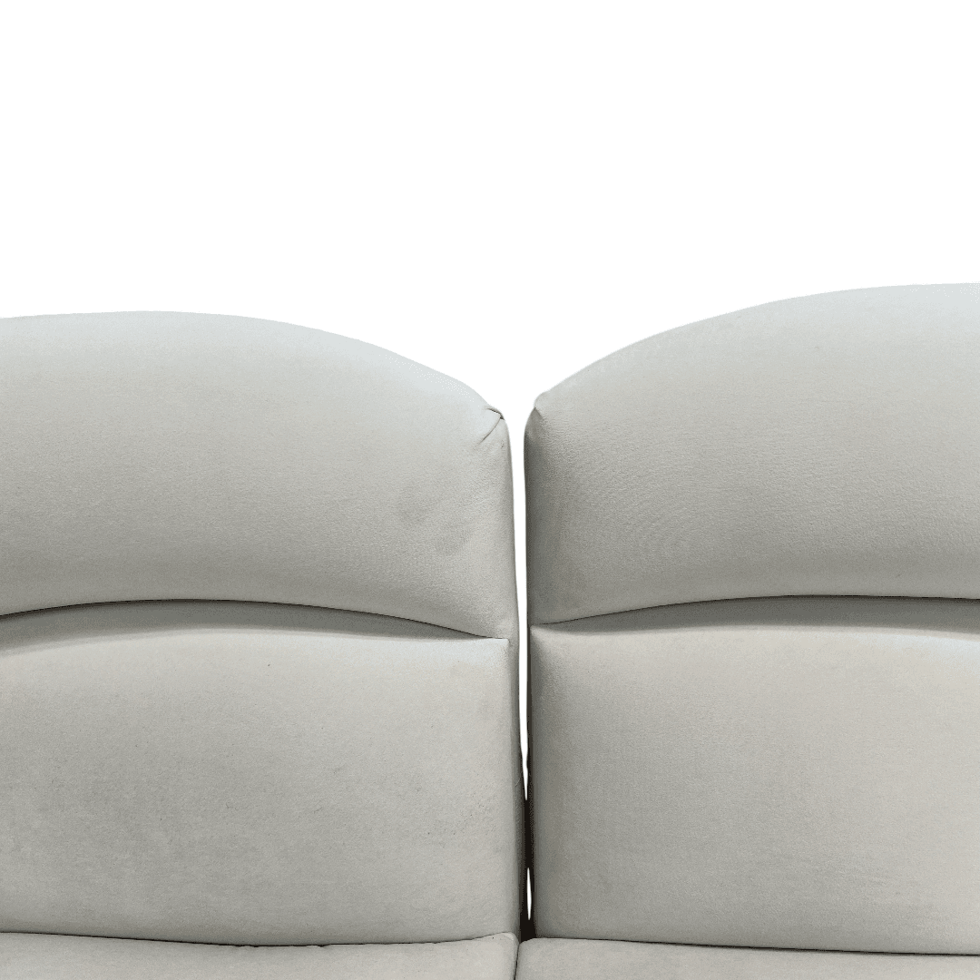 Comfy Sofas Cream Cloud Duo Simple Fabric Sofa - Thumbnail 11
