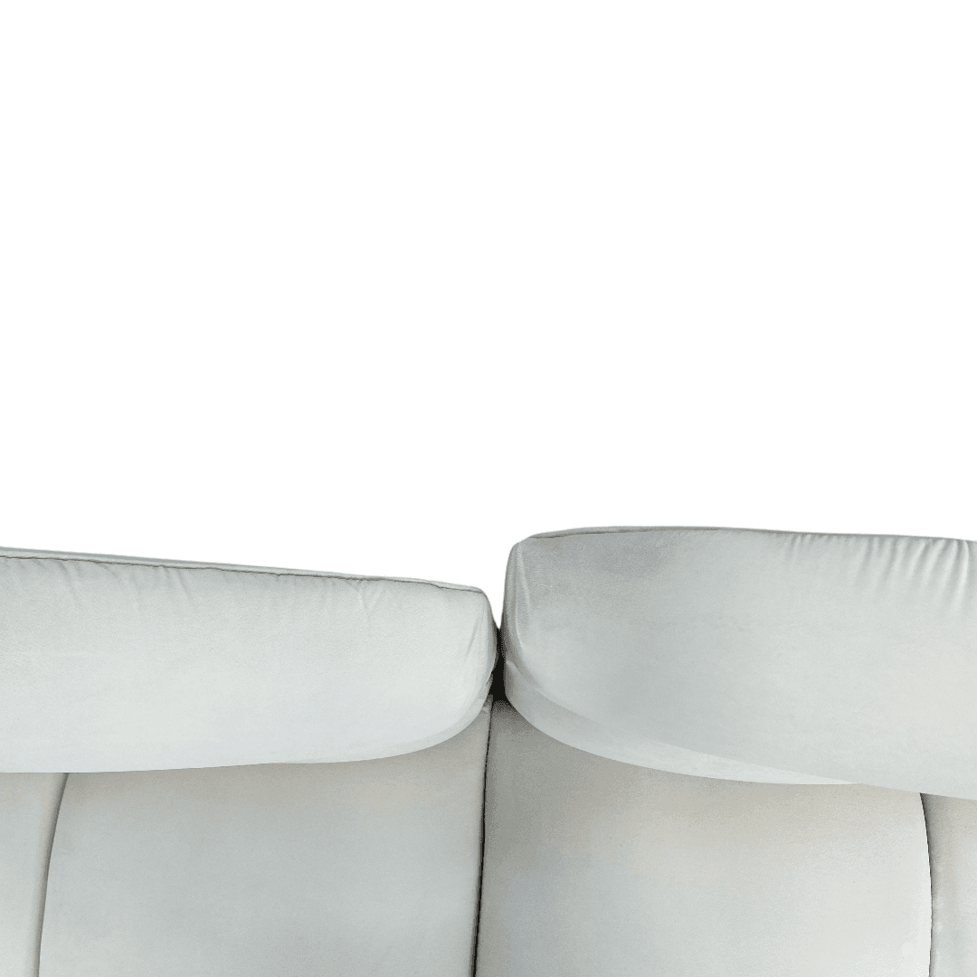 Comfy Sofas Cream Cloud Duo Simple Fabric Sofa - Thumbnail 12