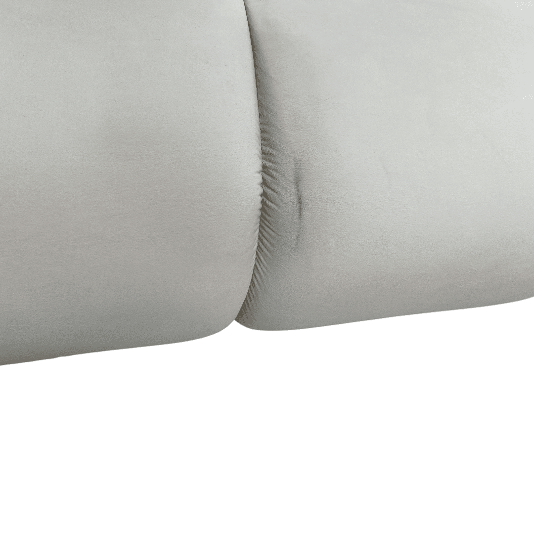 Comfy Sofas Cream Cloud Duo Simple Fabric Sofa - Thumbnail 9