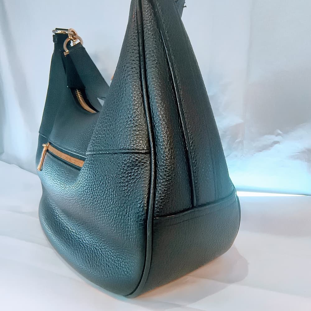 COACH 2017 Black Pebbled Leather Harley Hobo Bag, F38250 - Thumbnail 4