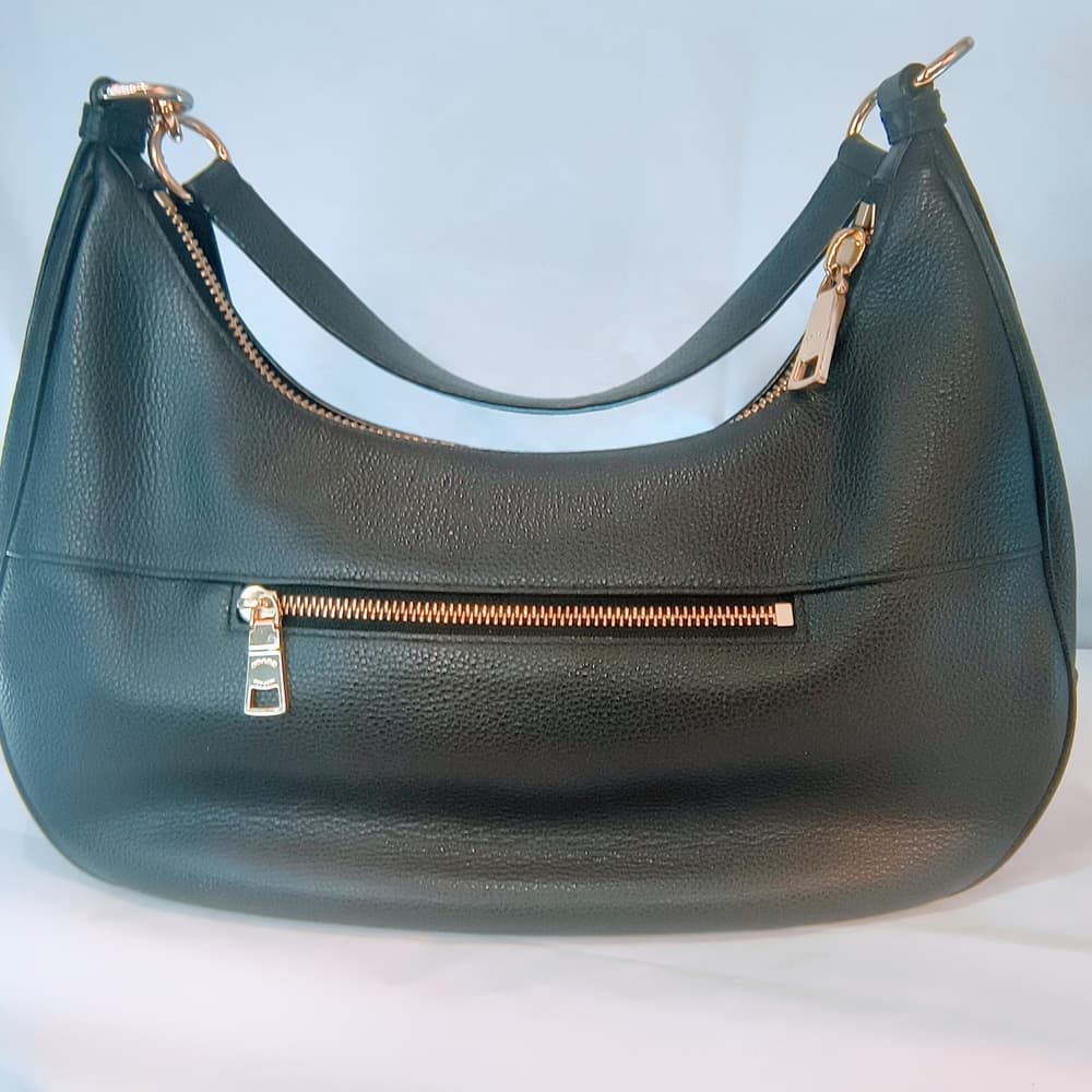 COACH 2017 Black Pebbled Leather Harley Hobo Bag, F38250 - Thumbnail 3