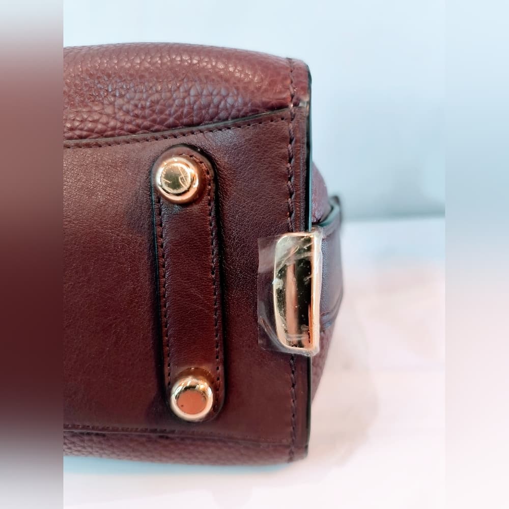 COACH Swagger 27 Carryall Handbag in Oxblood Pebble Leather, Style 87295 - Thumbnail 6