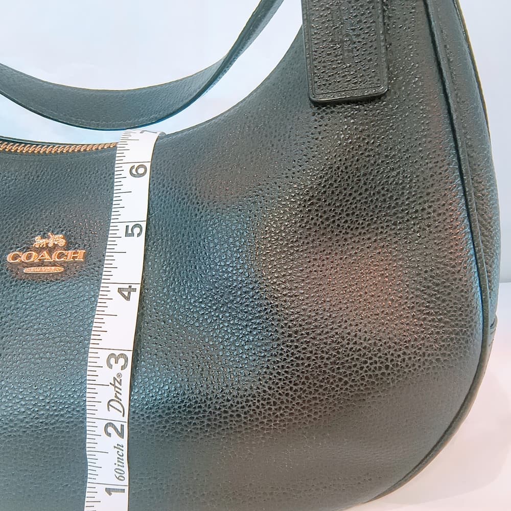 COACH 2017 Black Pebbled Leather Harley Hobo Bag, F38250 - Thumbnail 11
