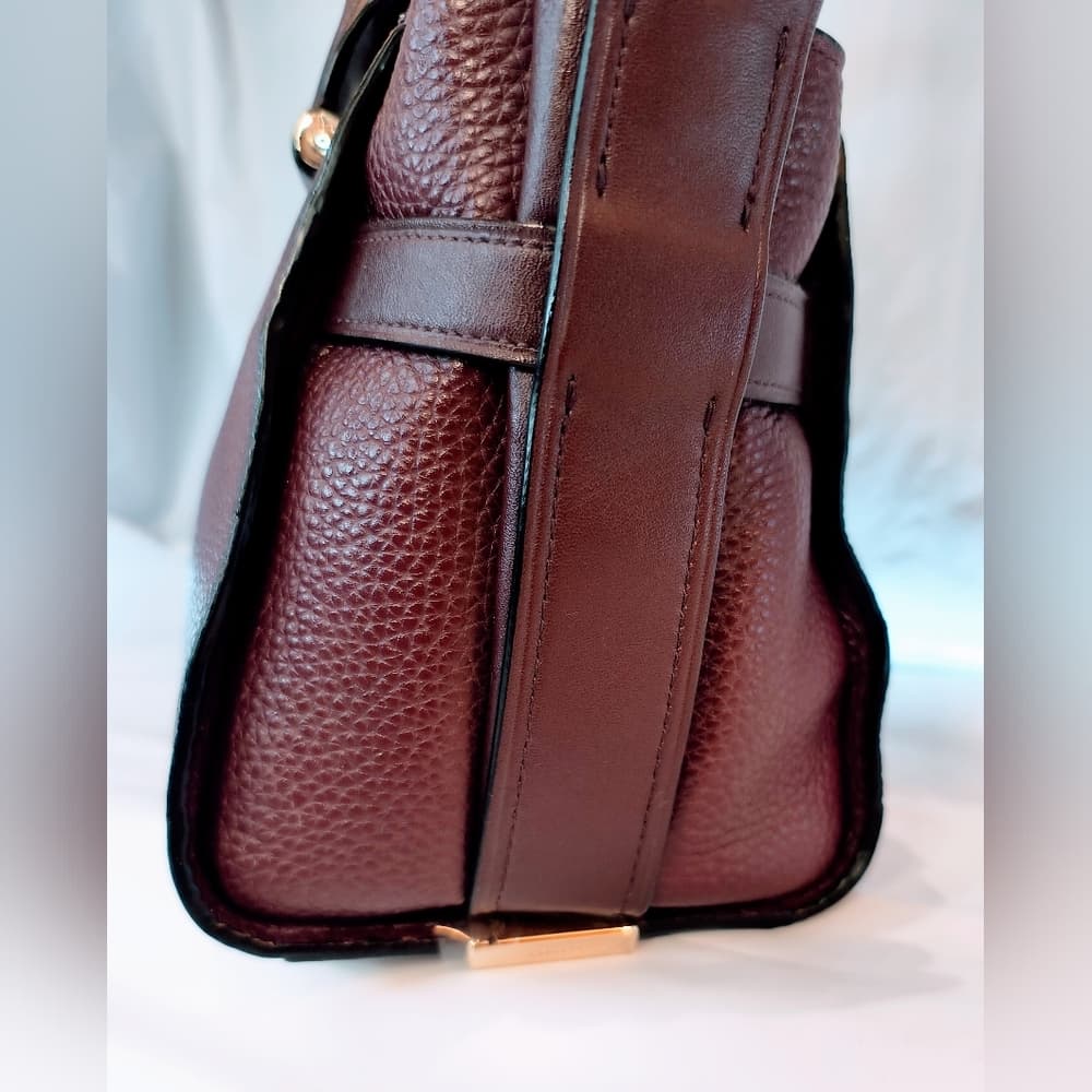 COACH Swagger 27 Carryall Handbag in Oxblood Pebble Leather, Style 87295 - Thumbnail 4