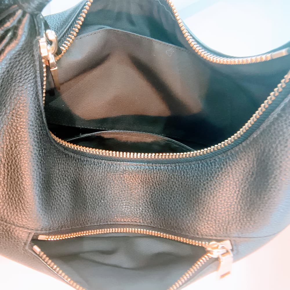 COACH 2017 Black Pebbled Leather Harley Hobo Bag, F38250 - Thumbnail 7