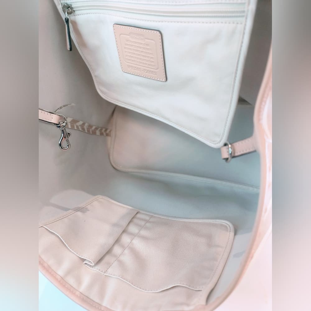 COACH Park Tan & Cream Zebra Print Metro Tote, F26983 - Thumbnail 6