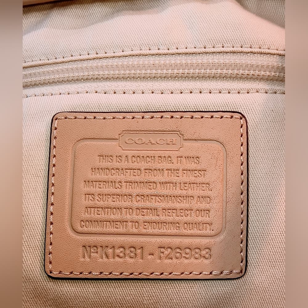COACH Park Tan & Cream Zebra Print Metro Tote, F26983 - Thumbnail 7