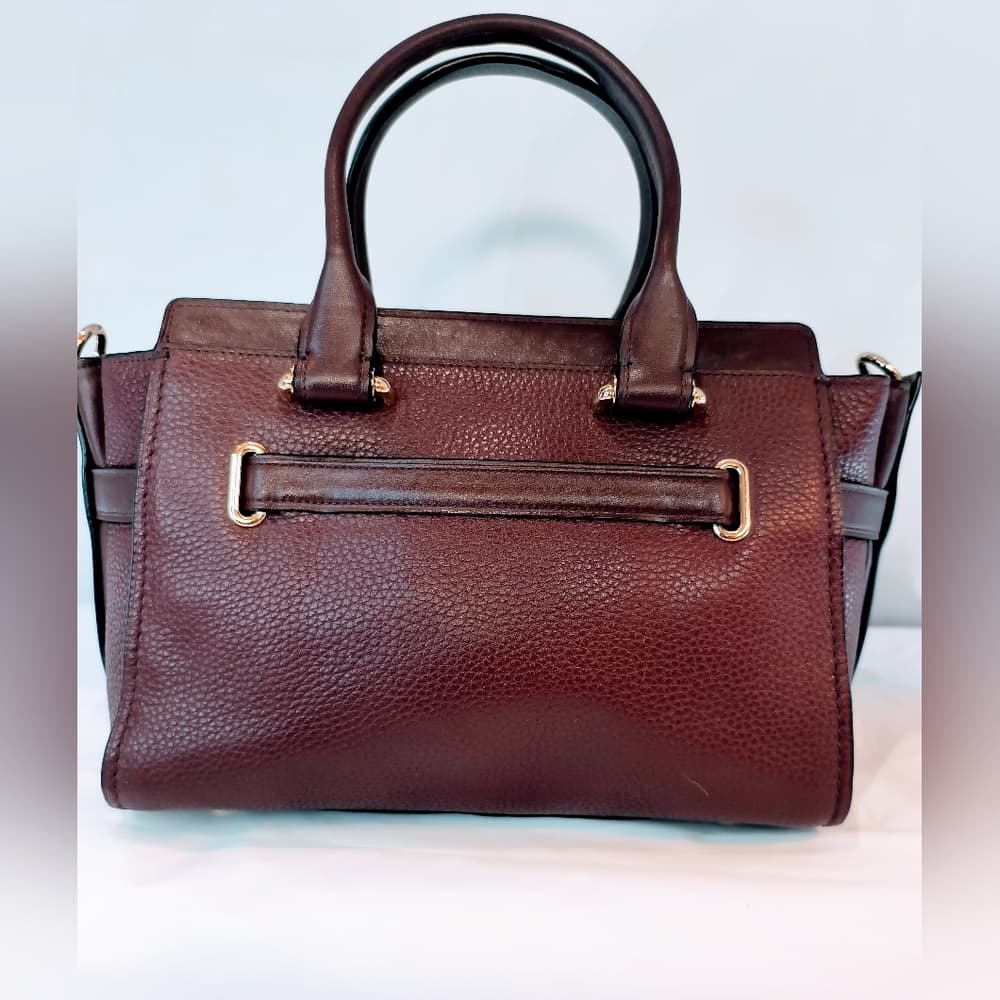 COACH Swagger 27 Carryall Handbag in Oxblood Pebble Leather, Style 87295 - Thumbnail 3