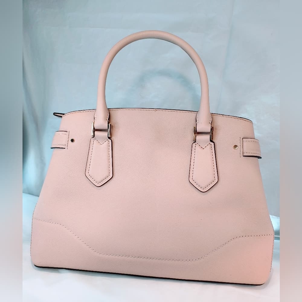 MICHAEL KORS Light Pink Lynn Saffiano Leather Satchel Bag - Thumbnail 3