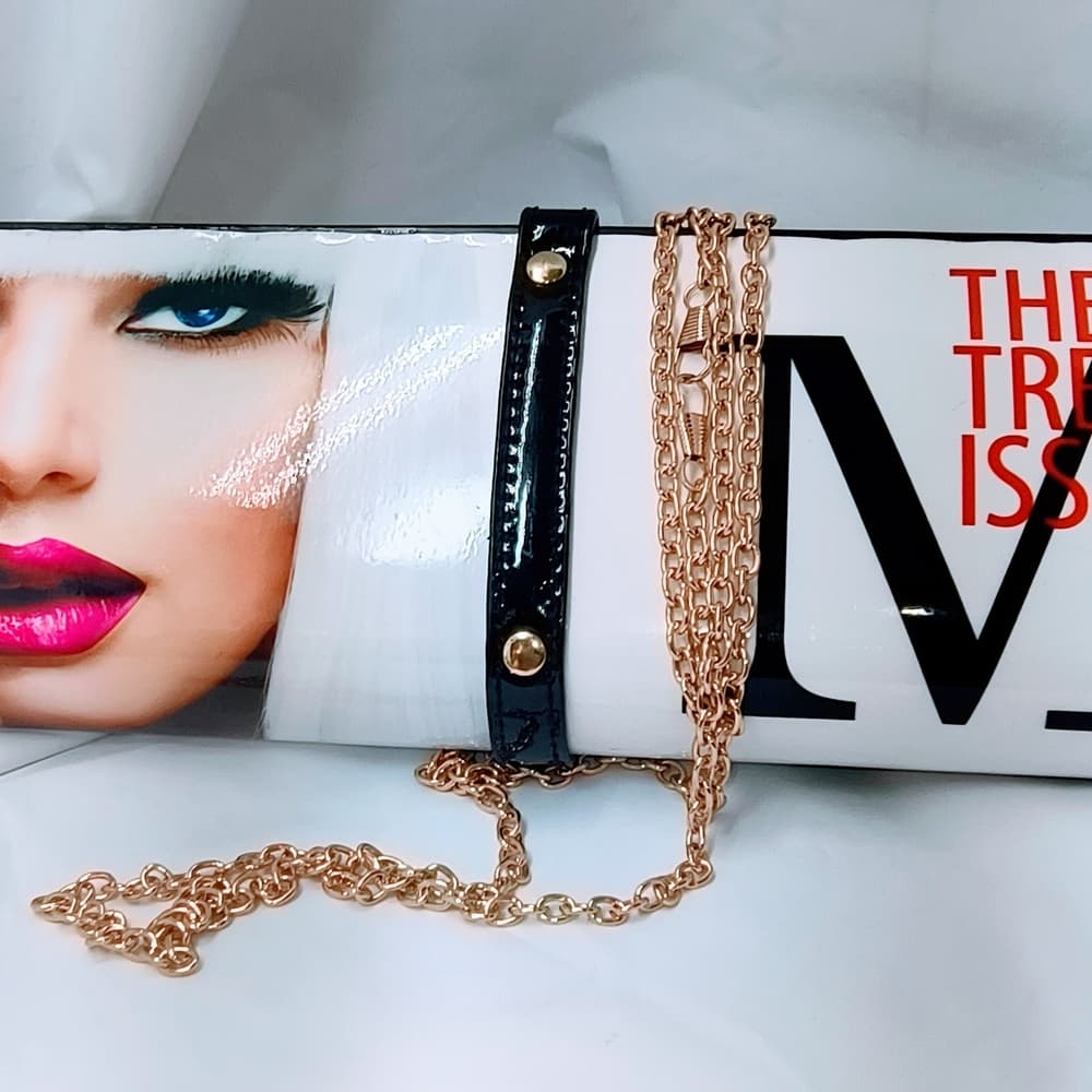 Unbranded Chic Clutch Magazine Cover Design in Black, White, & Gold - Thumbnail 16