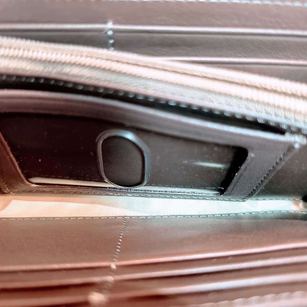 BRAHMIN New Croc Embossed Wallet in Tan - Thumbnail 10