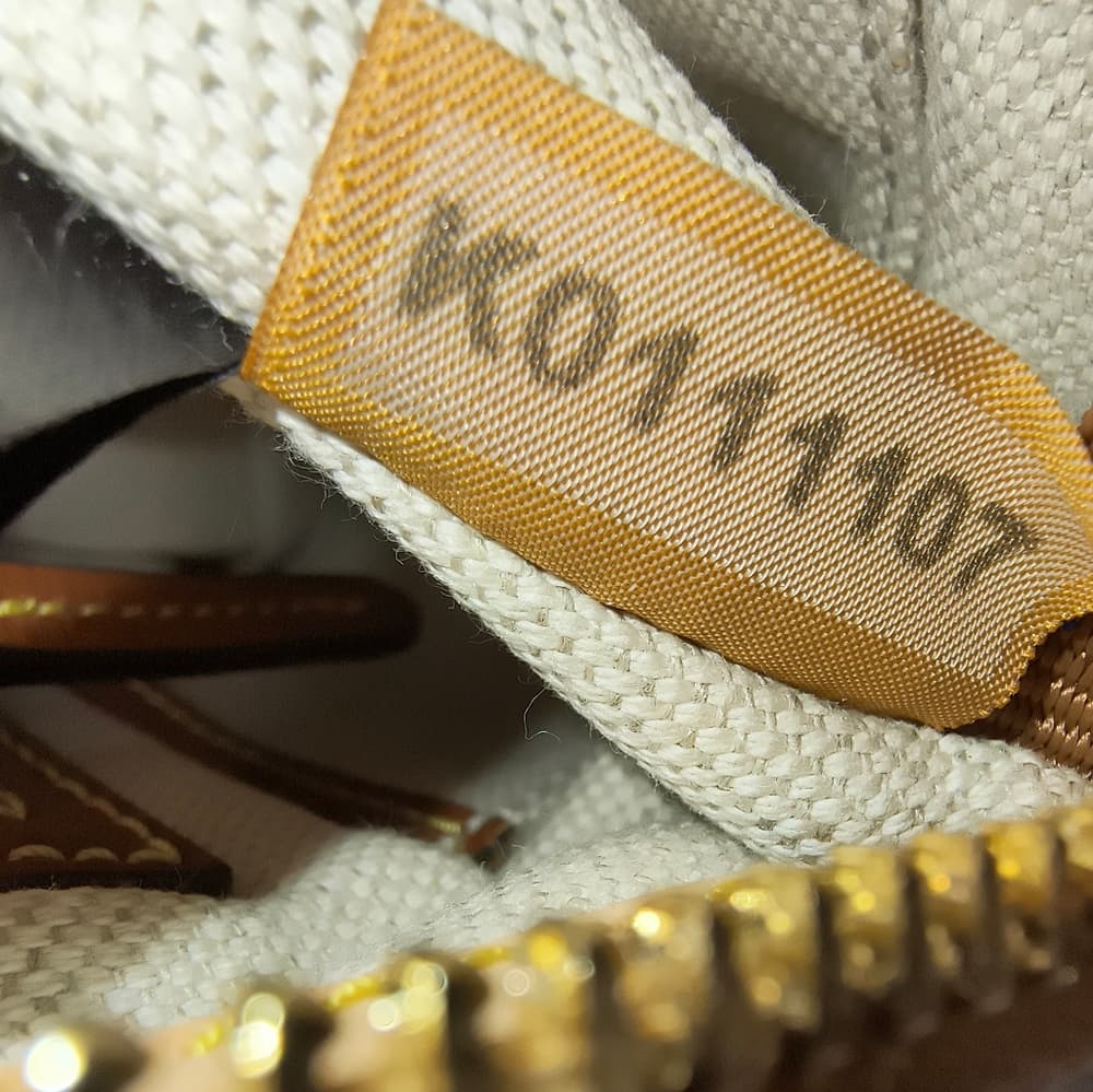DOONEY & BOURKE Monogram Ash/Beige Canvas & Brown Leather Domed Satchel (NWOT) - Thumbnail 12