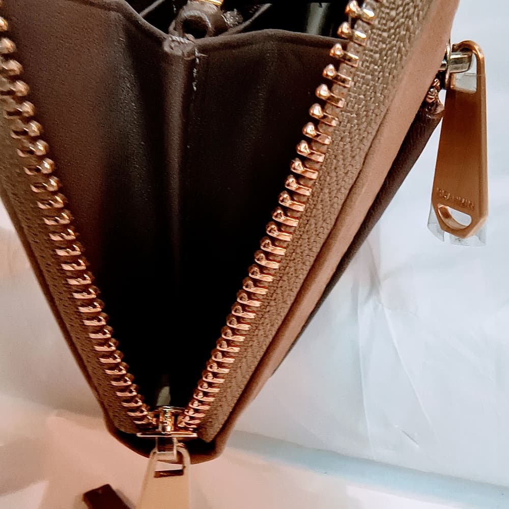 BRAHMIN New Croc Embossed Wallet in Tan - Thumbnail 9