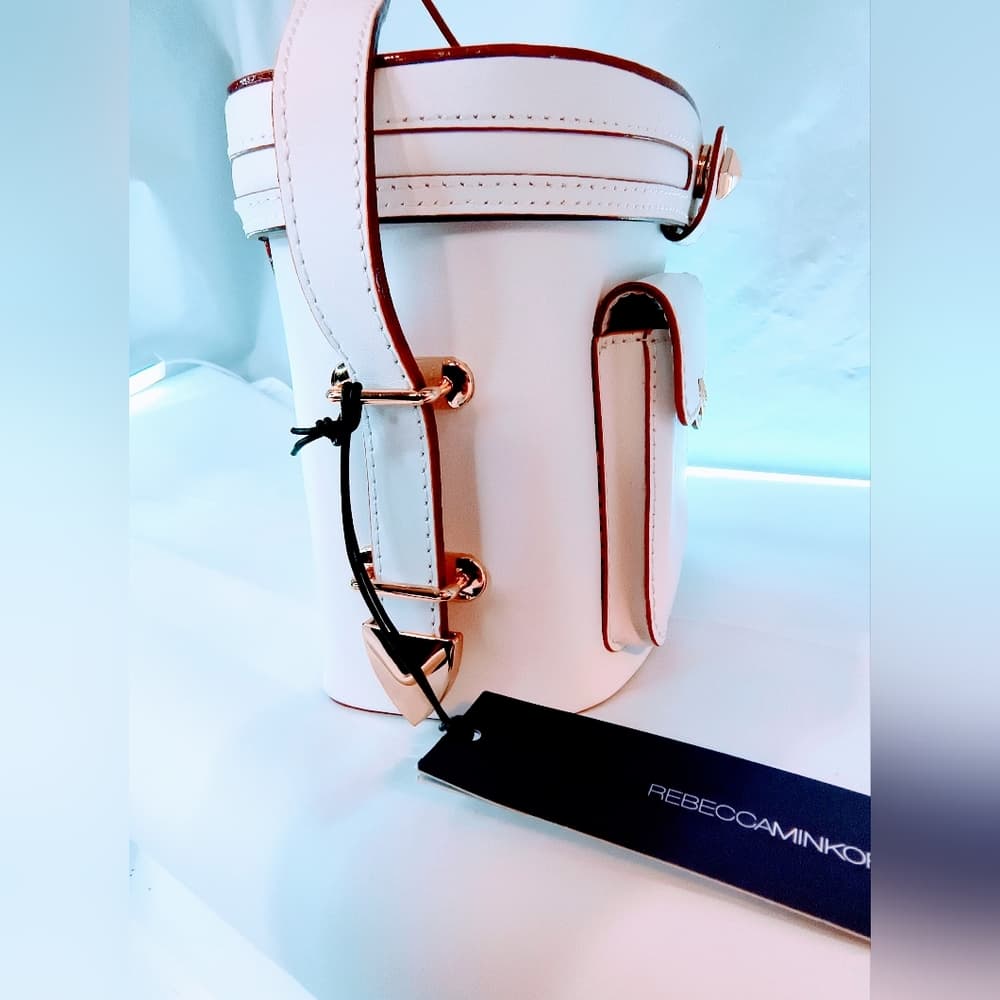 NWT REBECCA MINKOFF (New) Craig Leather Camera Case Crossbody Bag in White - Thumbnail 4
