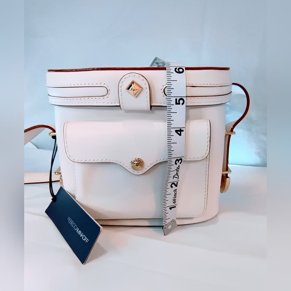 NWT REBECCA MINKOFF (New) Craig Leather Camera Case Crossbody Bag in White - Thumbnail 10