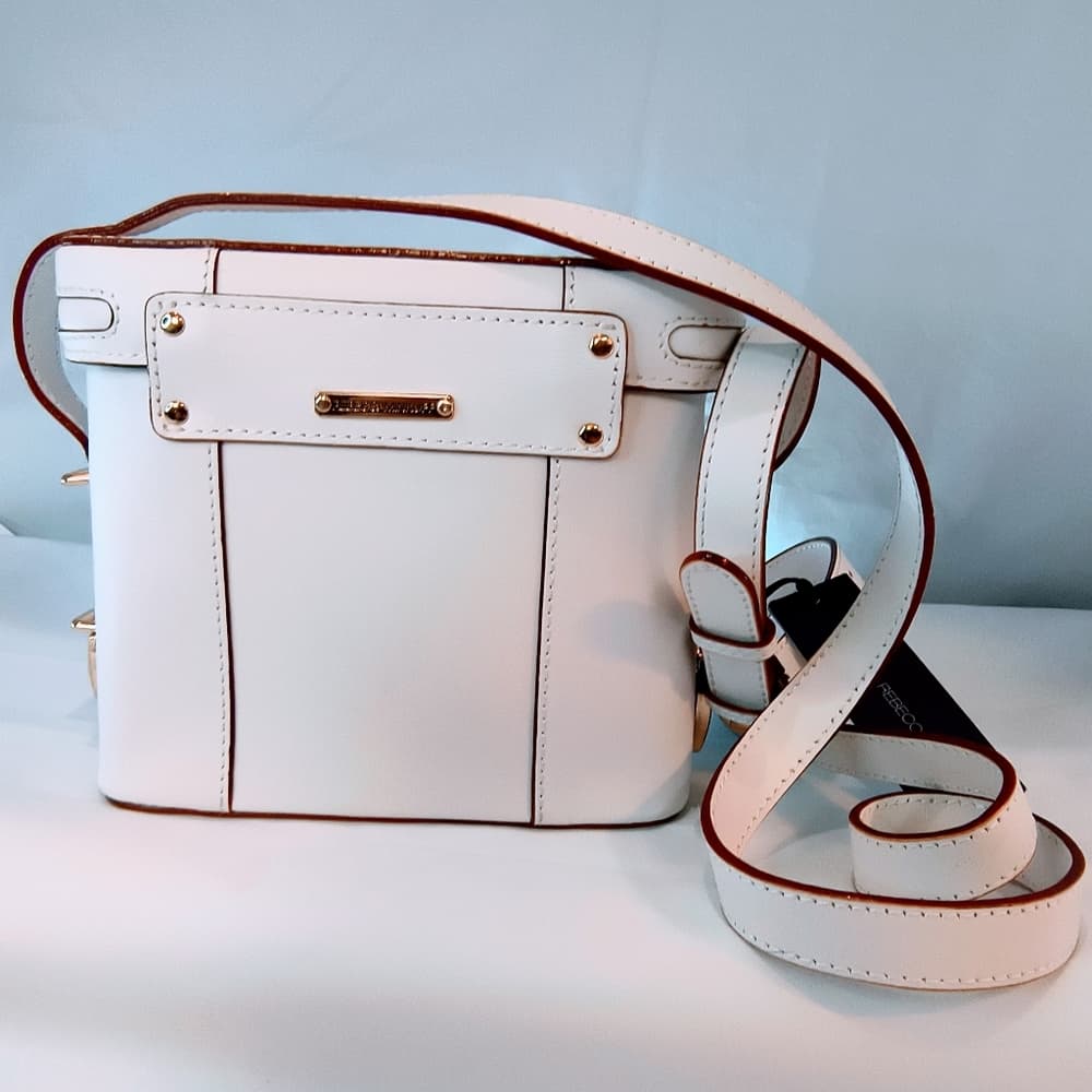 NWT REBECCA MINKOFF (New) Craig Leather Camera Case Crossbody Bag in White - Thumbnail 3