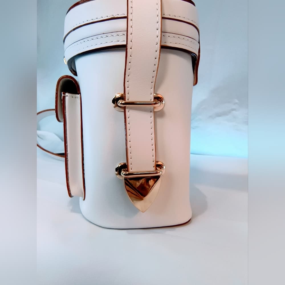 NWT REBECCA MINKOFF (New) Craig Leather Camera Case Crossbody Bag in White - Thumbnail 2