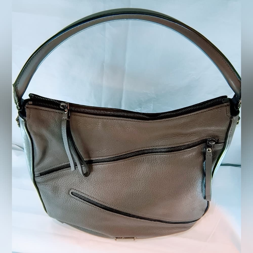 MARC JACOBS Serpentine Hobo Bag in Grey Leather - Thumbnail 10