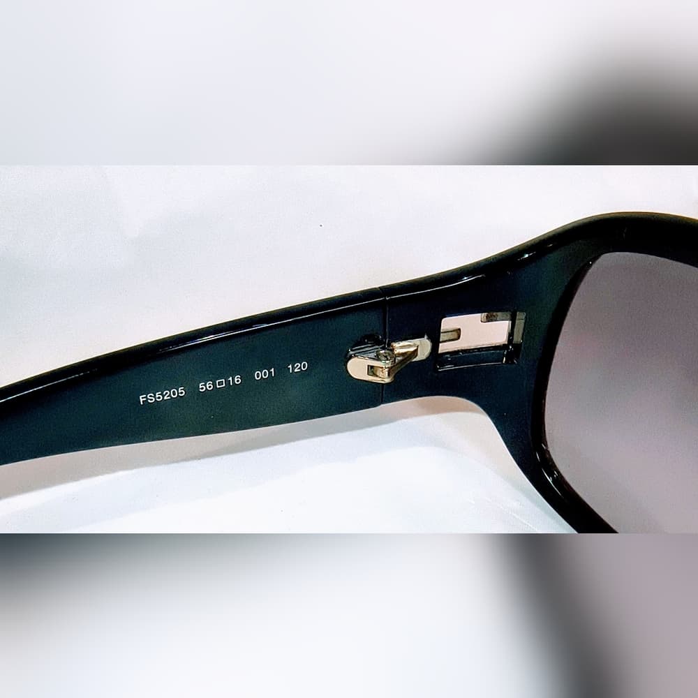 FENDI Black Sunglasses with Silver Accents - Thumbnail 2