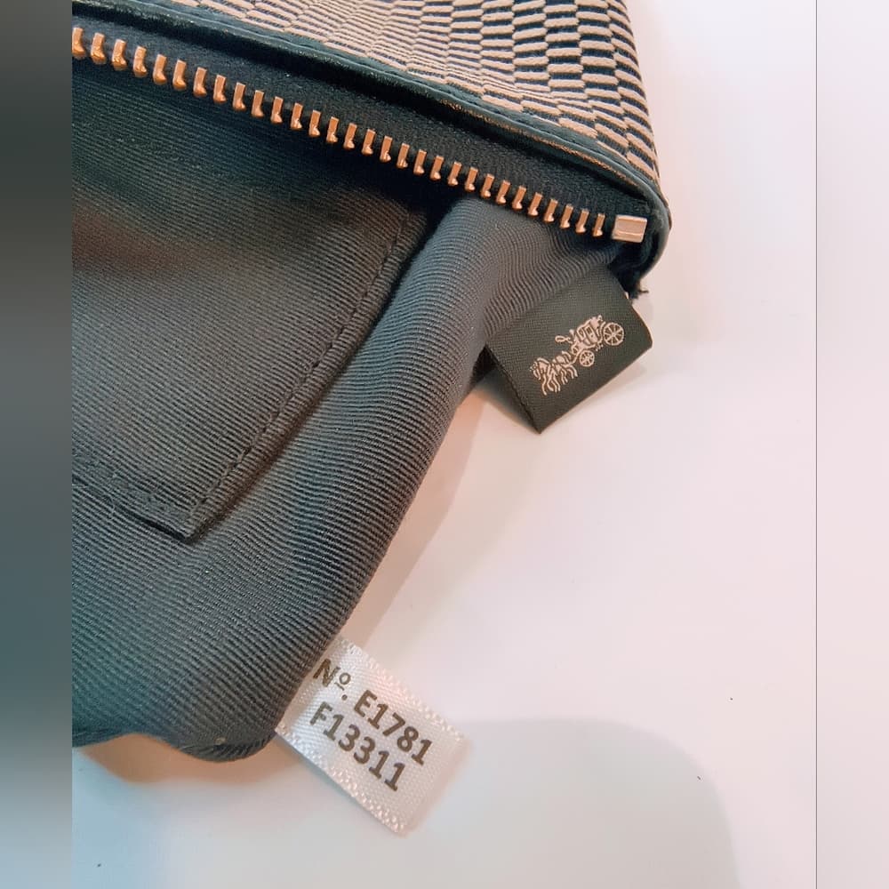 COACH Legacy Jacquard Corner Zip Wristlet, Style F13311 - Thumbnail 8