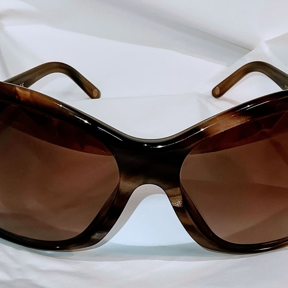 VERSACE Women's Tortoiseshell Sunglasses with Gold & Rhinestone Accents - Thumbnail 7