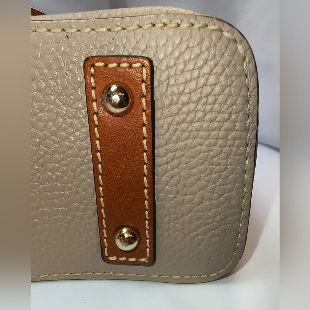 DOONEY BOURKE Oyster/Taupe Pebble Grain Small Lexington Leather Tote (NWOT) - Thumbnail 5