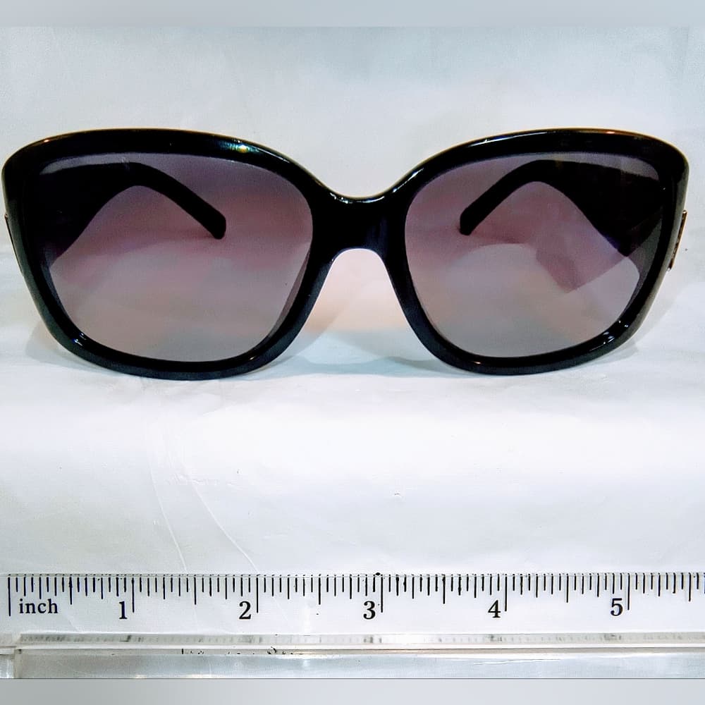 FENDI Black Sunglasses with Silver Accents - Thumbnail 7