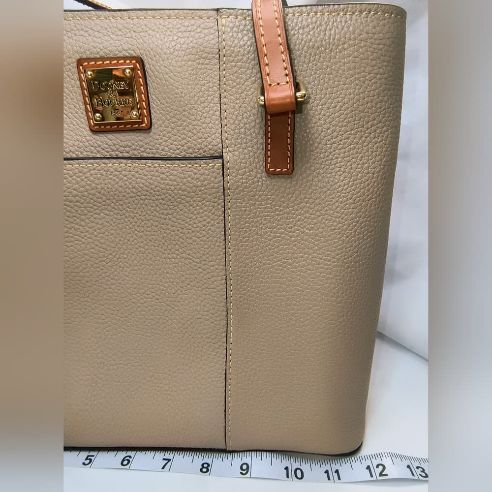 DOONEY BOURKE Oyster/Taupe Pebble Grain Small Lexington Leather Tote (NWOT) - Thumbnail 12