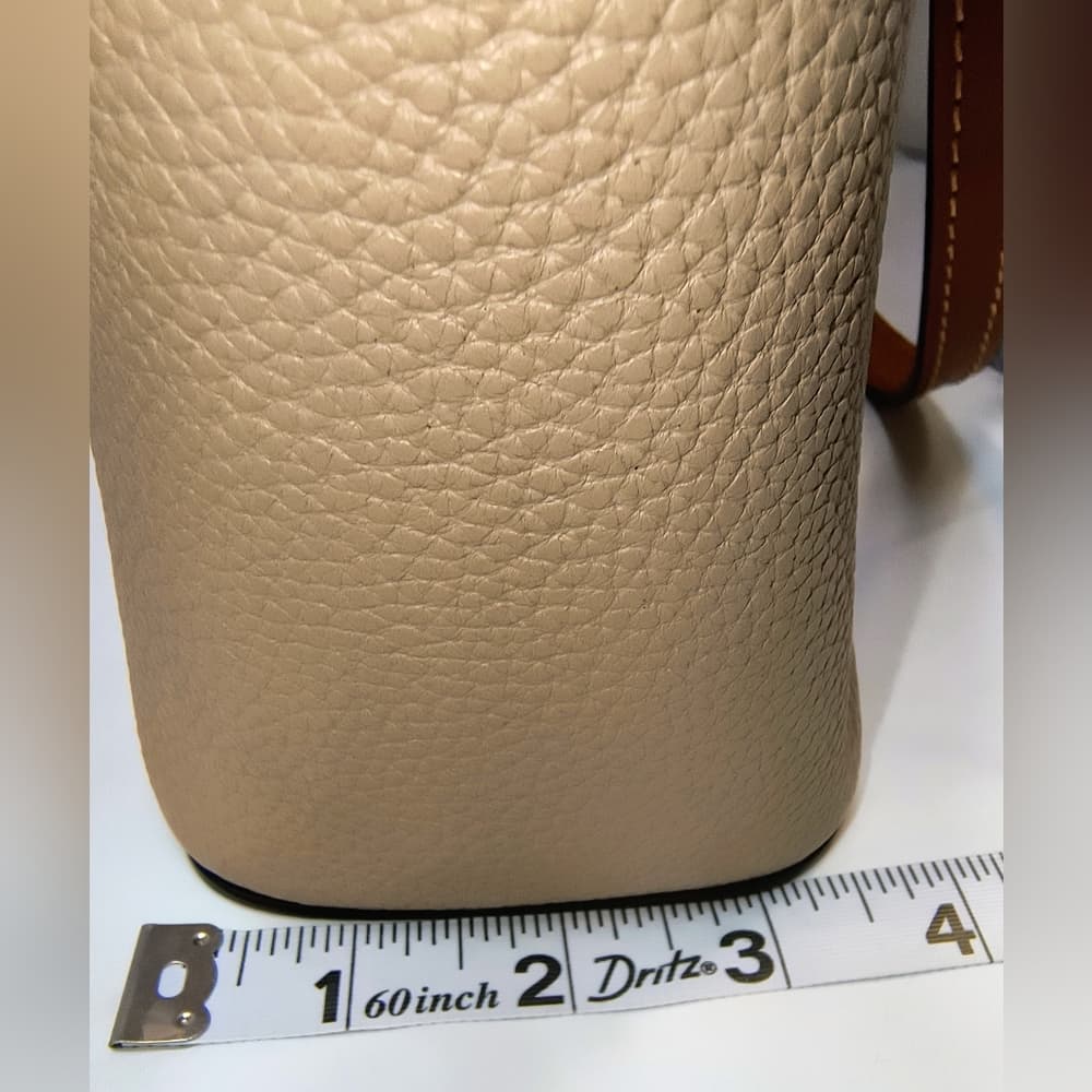DOONEY BOURKE Oyster/Taupe Pebble Grain Small Lexington Leather Tote (NWOT) - Thumbnail 14