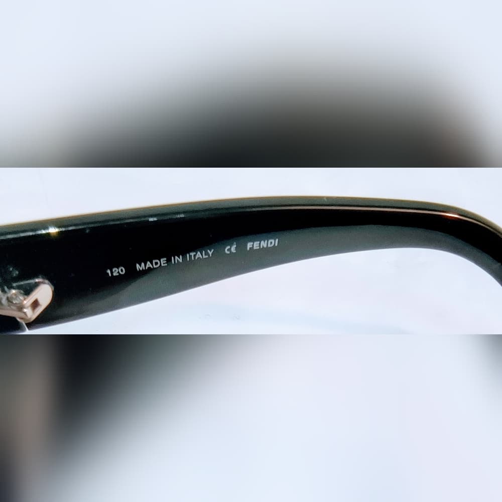 FENDI Black Sunglasses with Silver Accents - Thumbnail 3