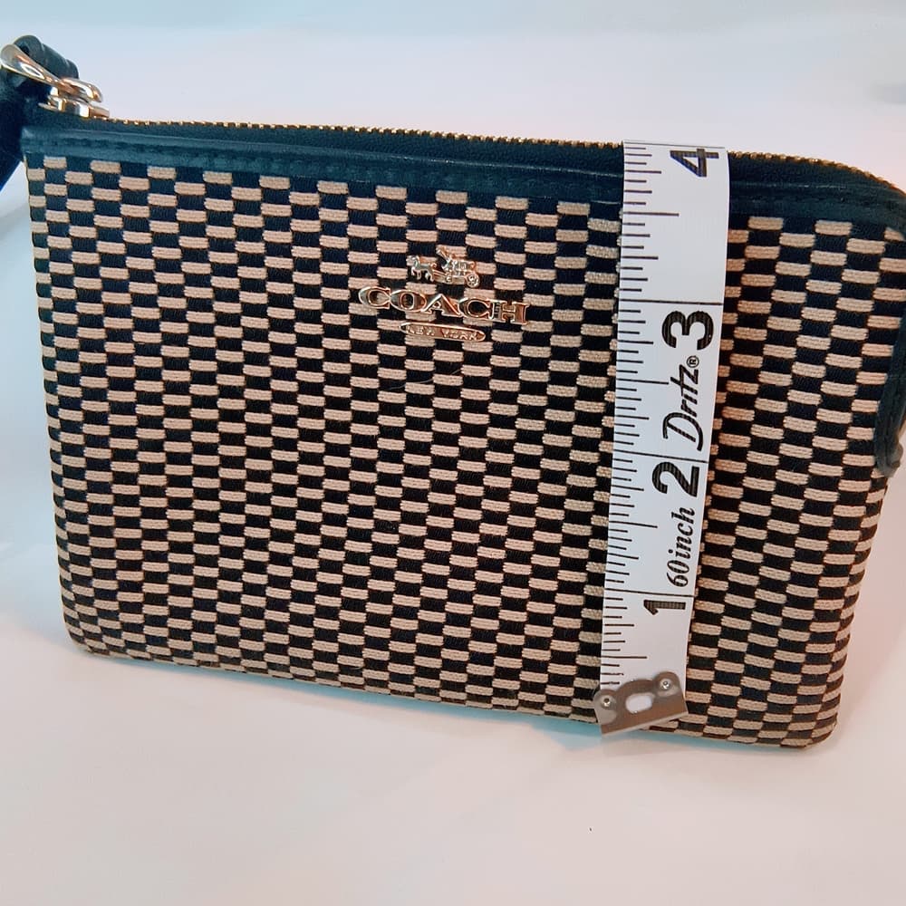 COACH Legacy Jacquard Corner Zip Wristlet, Style F13311 - Thumbnail 10