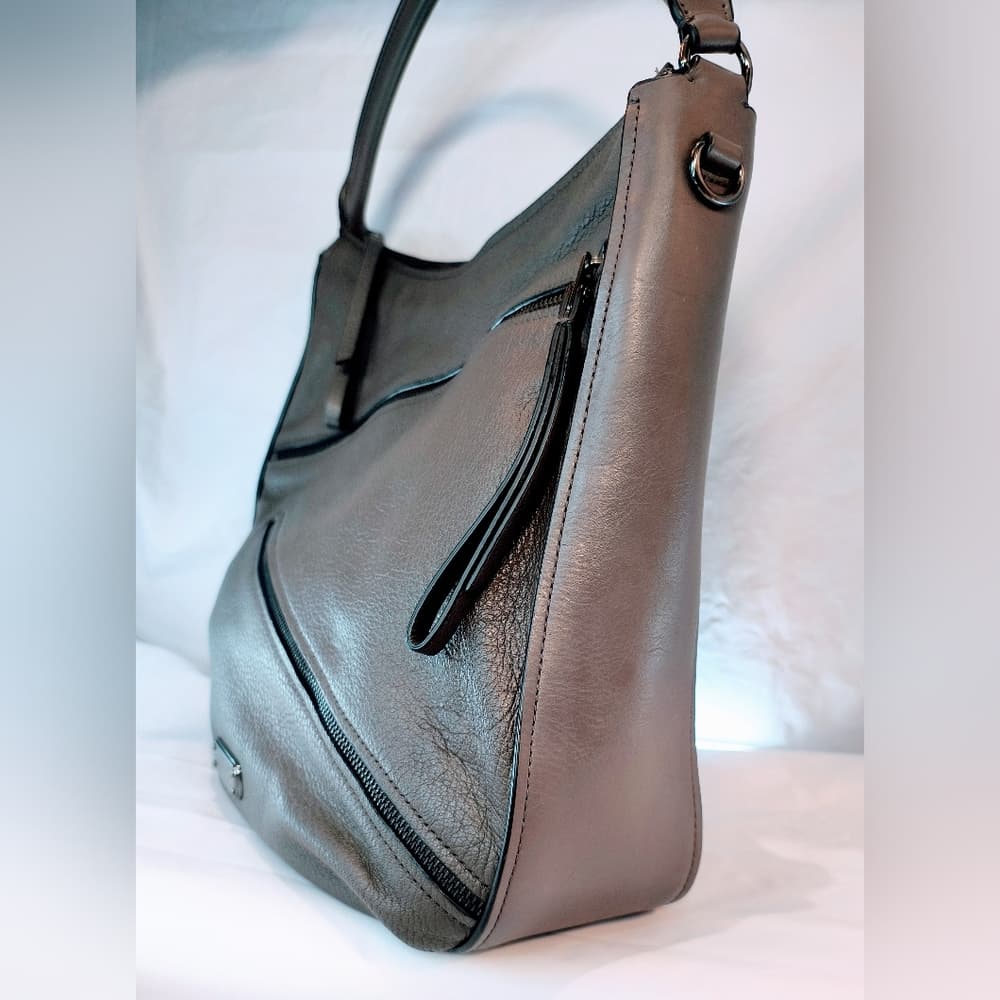 MARC JACOBS Serpentine Hobo Bag in Grey Leather - Thumbnail 2