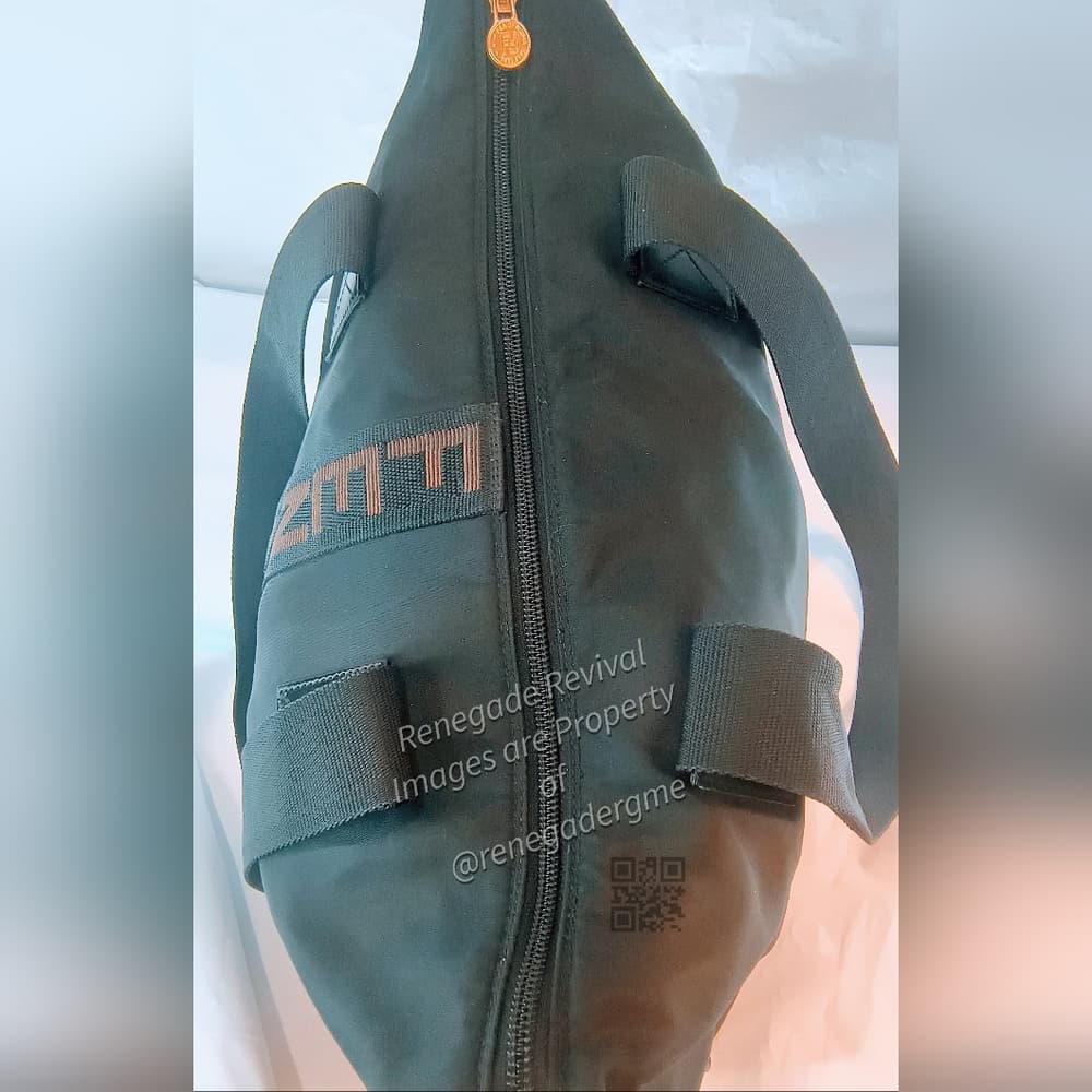 FENDI Vintage Black Nylon Tote Carryall - Thumbnail 7