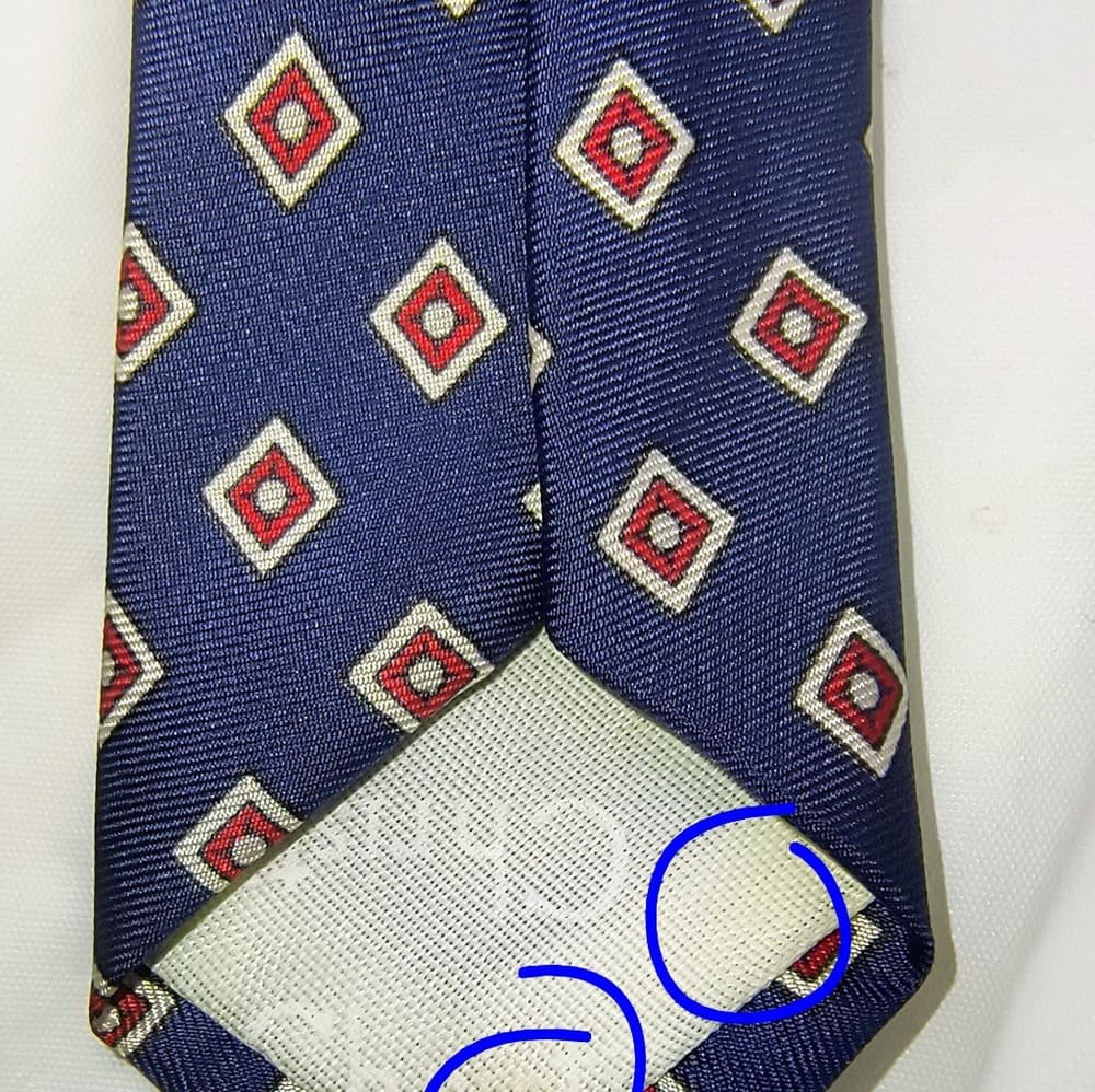 Christian Dior Elegant Blue Geometric Patterned Tie - Thumbnail 5
