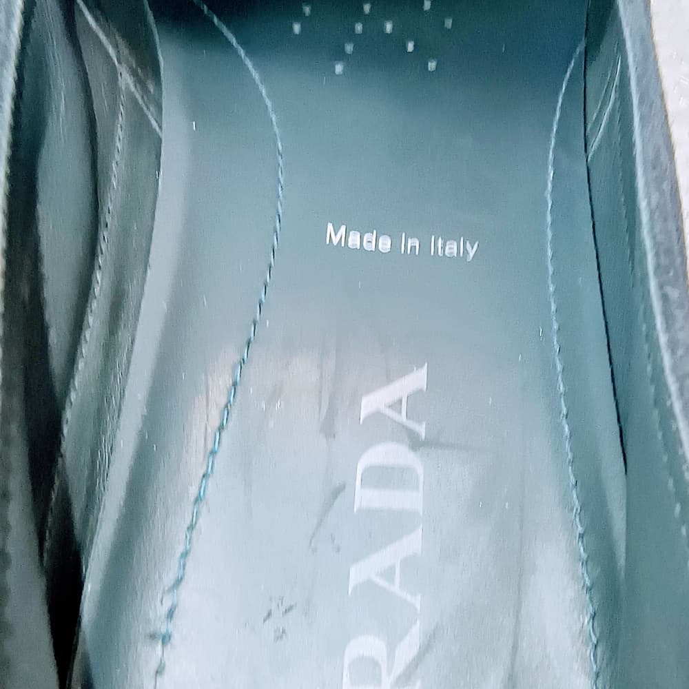 PRADA Men's Navy Blue Suede Espadrille Slip On Sneakers, Size 9 - Thumbnail 10