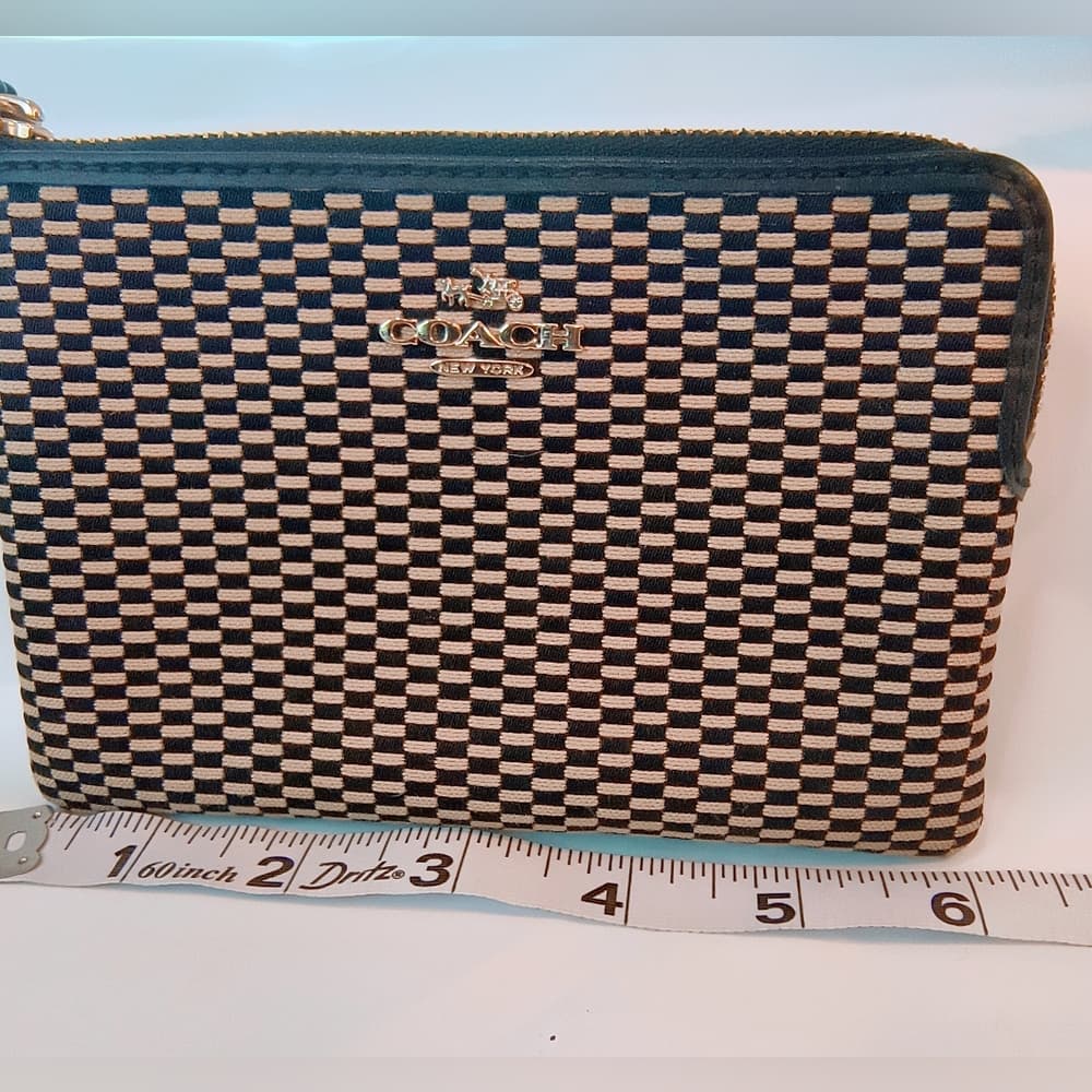 COACH Legacy Jacquard Corner Zip Wristlet, Style F13311 - Thumbnail 9