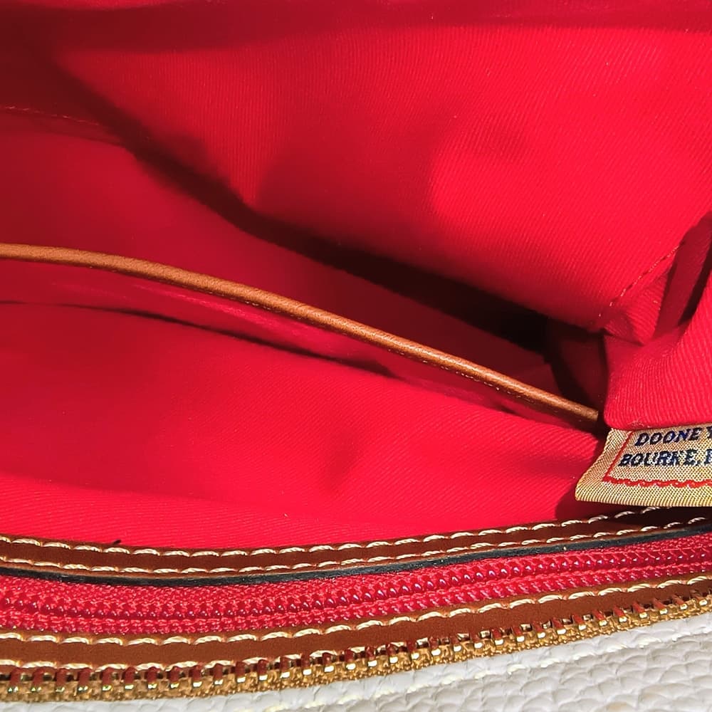 DOONEY BOURKE Oyster/Taupe Pebble Grain Small Lexington Leather Tote (NWOT) - Thumbnail 8