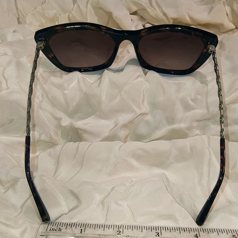 COACH Havana Brown Gradient Cat-Eyes Sunglasses (HC8257U) with Gunmetal Accents - Thumbnail 10