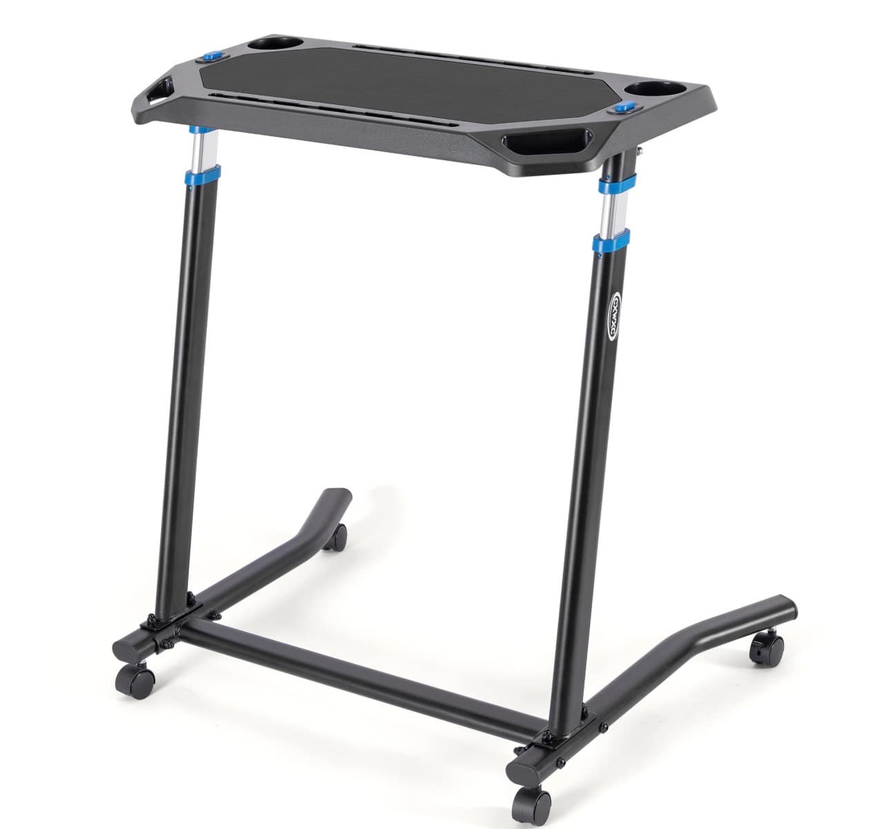 VIVO Adjustable Mobile Laptop Desk Stand with Wheels - Thumbnail 7