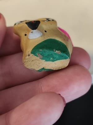 Hand Painted Ceramic Figurine Bull Hanging Ornament Mexico Folk Art - Thumbnail 4