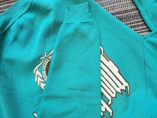 Vintage Unisex Green Washington Fruit Of The Loom Pullover Crew Neck Sweatshirt - Thumbnail 6