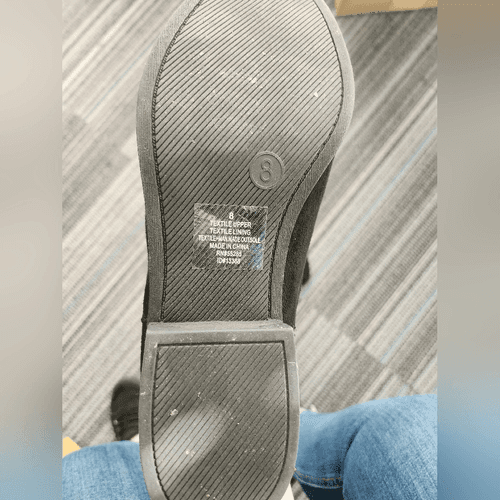 Express Black Faux Suede Booties - Thumbnail 3