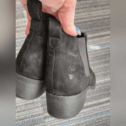 Express Black Faux Suede Booties - Thumbnail 5