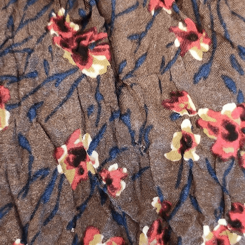 Deletta Brown Floral Racer Back Tank Top - Thumbnail 4