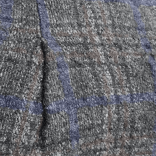 Theory Charcoal and Blue Alpaca Wool Blend Dress Shorts - Thumbnail 10