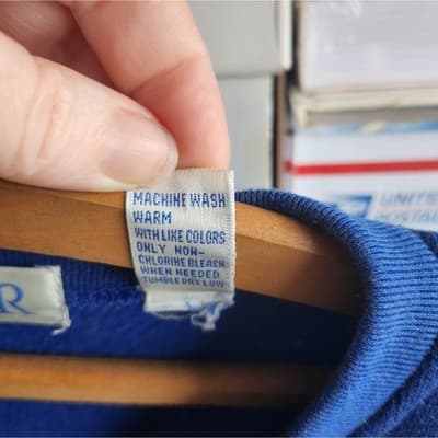 Mens Vintage Pacer Blue Pullover Sweater - Thumbnail 5