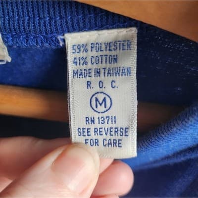 Mens Vintage Pacer Blue Pullover Sweater - Thumbnail 4