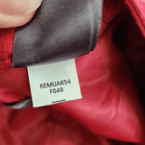 Liz Claiborne Red Lightweight Stylish Suede Leather Jacket - Thumbnail 7